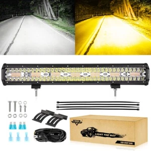 Barra de luz de trabajo recta parachoques inferior LED Auxbeam 20" punto inundación para Ford F150 - Imagen 1 de 12