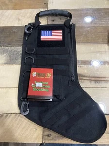 Osage River Tactical Christmas Stocking Handle, USA Patch, MOLLE Webbing, Black - Bild 1 von 1