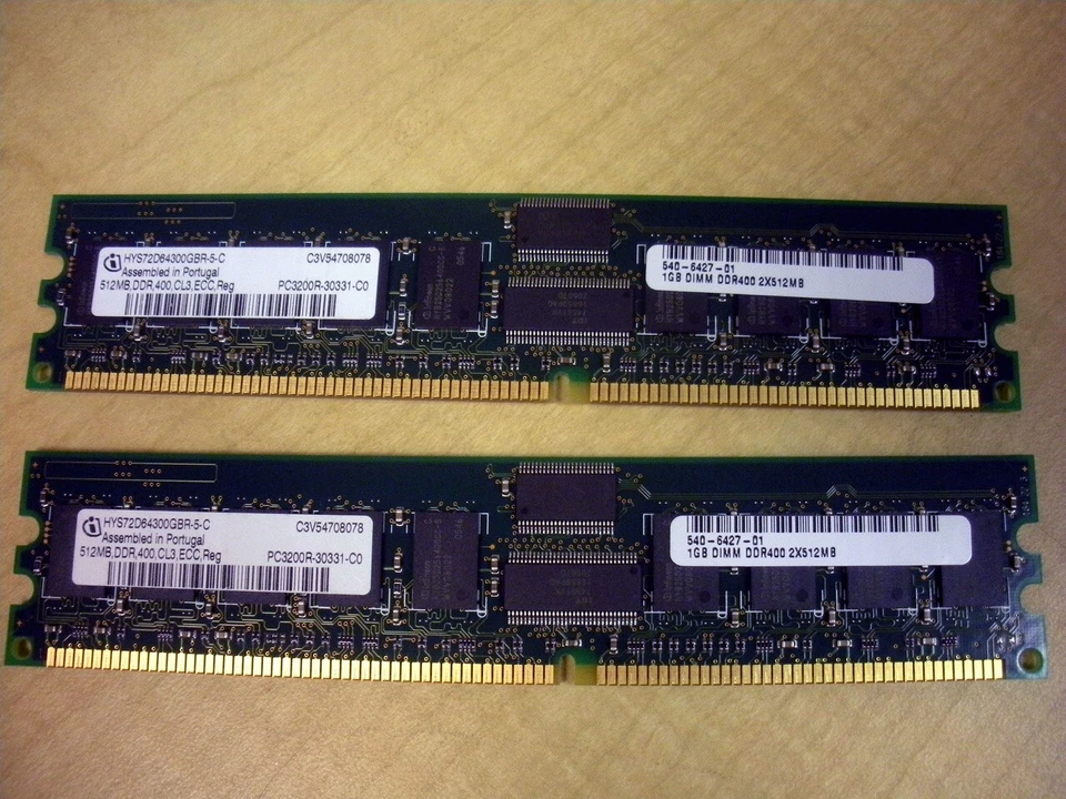 Sun X9295A 540-6427 1GB (2x 512MB) Memory Kit 370-7804 for V20z V40z - Image 1 of 1