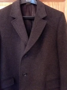 Jos. A. Bank Executive Collection Tailored Fit Top Coat Heather Grey - Bild 1 von 9