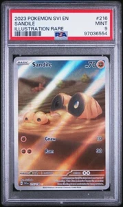 PSA 9 Sandile 216/198 SVI EN Ilustración Raro 2023 Chase Low Pop - Imagen 1 de 5