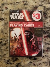Star Wars Playing Cards 1 Deck Resistance Vs First Order Heroes And Villains NIP