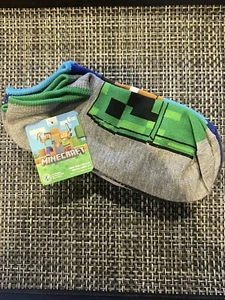 *NEW* Minecraft Boys 6 Pair Large Low Cut No Show Socks Shoe Size 3-9 - Picture 1 of 6