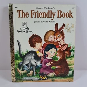 Vintage Little Golden Book THE FRIENDLY BOOK by Margaret Wise Brown c1972 3rd - Imagen 1 de 9