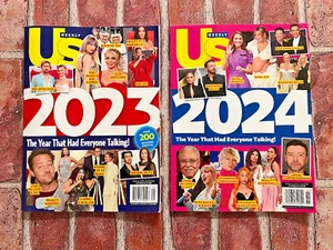 US WEEKLY LOT OF 2 MAGAZINES • THE YEARS 2023 & 2024 • WITH OVER 400 PHOTOS! - Picture 1 of 3