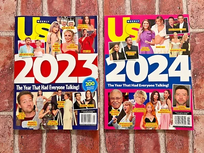US WEEKLY LOT OF 2 MAGAZINES • THE YEARS 2023 & 2024 • WITH OVER 400 PHOTOS! - Image 1 of 3