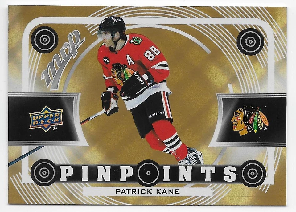 22/23 2022 UPPER DECK MVP HOCKEY PINPOINTS GOLD PARALLEL CARDS PP-XX U-Pick List - Image 1 of 1