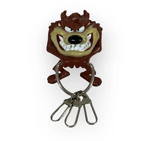 Vintage 1997 Looney Tunes Tasmanian Devil Multi Keychain - Picture 1 of 2