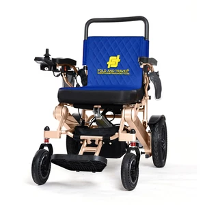 Fold And Travel Auto Fold Remote Control Lightweight Electric Power Wheelchair - Picture 1 of 12
