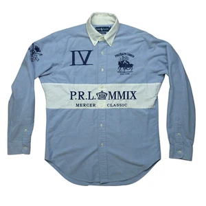 Polo Ralph Lauren Mens Medium Mercer Bleecker 2009 Long Sleeve Embroidered Shirt - Picture 1 of 8