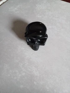 High Quality Natural Obsidian Skull Hand-carved and Polished Alien Skull Healing - Picture 1 of 7