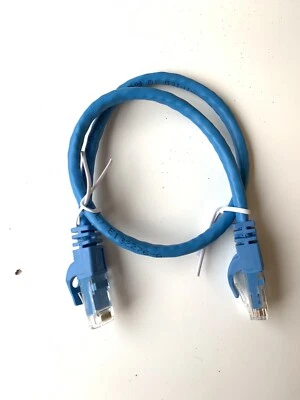 Ethernet Network Cable Cat6 RJ45 SUPER FAST Internet Patch Lead 0.5m - Image 1 of 2