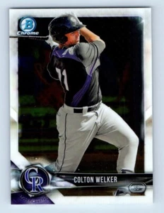 2018 Bowman Chrome Prospects Colton Welker Colorado Rockies #BCP39 - Picture 1 of 2