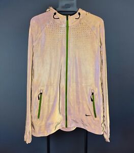 Mens Nike Allover Flash 3M Running Jacket 574832-070 Reflective Volt Grey Size M
