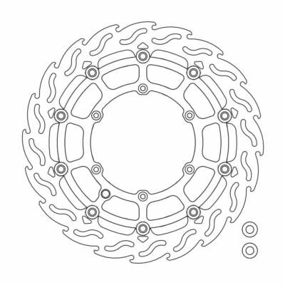 Husaberg FE 450 E 2005-2008 Moto Masters Supermoto Front Racing Flame front Brak - Image 1 of 4