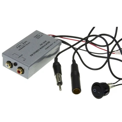 Universal FM Modulator Stereo Mp3 Auto Antenne Kabel Autoradio Cinch Aux2293 - Bild 1 von 4