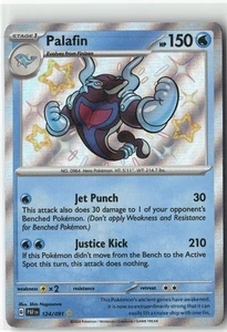 Palafin, Pokémon SV: Paldean Fates Brillante Raro, 124/091 Casi Nuevo - Imagen 1 de 2