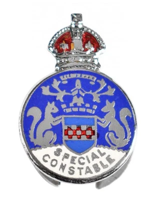 World War Two Special Constabulary Police Policemans Enamel Lapel Brooch Badge - Image 1 of 2