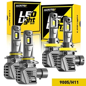 H11 9005 LED Headlight Super Bright Bulbs Kit 6500K White 50000LM High/Low Beam - Picture 1 of 15