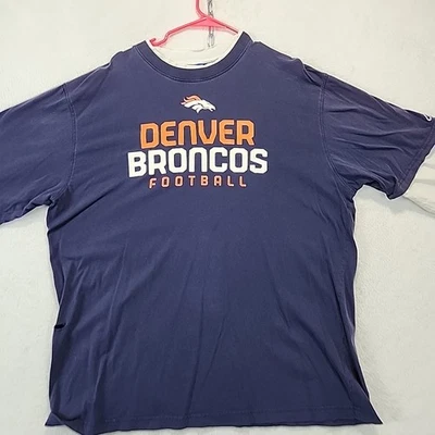 Camiseta DENVER BRONCOS NFL Fútbol REEBOK De Colección Años 90 Para Hombre XL LS Envejecida Foto 1 de 4