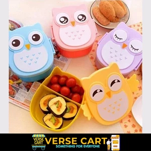 Portable Plastic Children Students Lunch Box Bento Box Food Container Carton Din - Picture 1 of 14