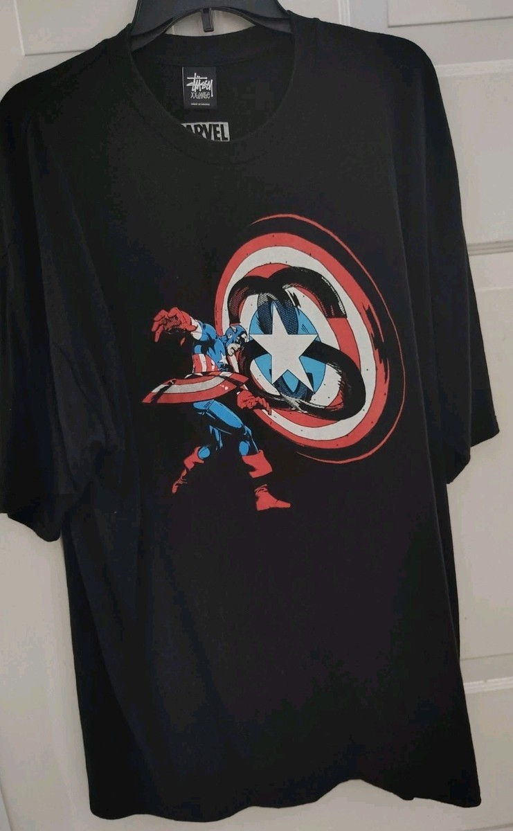 Stussy Marvel キャプテン・アメリカ Tシャツ S Stussy Marvel キャプテン・アメリカ Tシャツ S