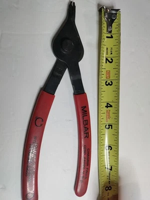 VINTAGE MILBAR 34R EXTERNAL INTERNAL RETAINING SNAP RING PLIERS USA - Image 1 of 4