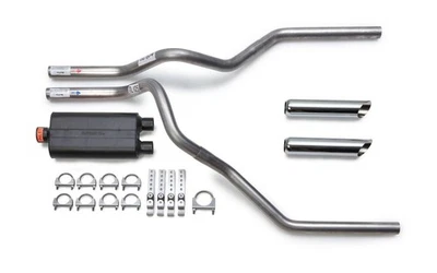 Ford F150 F250 09-19 Flowmaster 50 DeltaFlow Muffler Dual Exhaust Kit Chrome Tip - Image 1 of 4