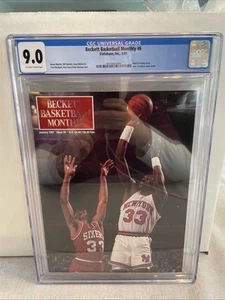 BECKETT BASKETBALL MONTHLY #6 CGC 9.0 1991 PATRICK EWING JOHN STOCKTON ONLY 1 - Picture 1 of 6