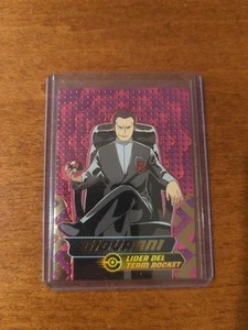 Dark Giovanni shadow Team Rocket Blue pokédex Vol. 3 edición flash - Imagen 1 de 2
