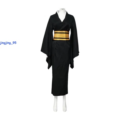 Uniforme fantasia cosplay quimono Yukata Demon Slayer Twelve Demon Moons Nakime‌‌ - Imagem 1 de 4