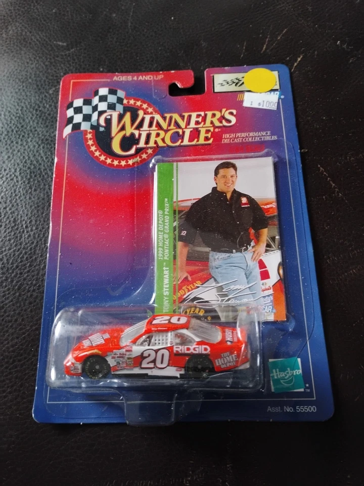 Coche y tarjeta coleccionable Nascar Tony Stewart 20 Joe Gibbs Racing Winner's Circle 1999 Foto 1 de 1