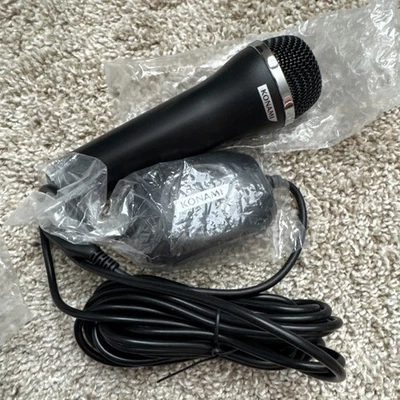 Micrófono con cable USB Konami para Wii Playstation PS2 PS3 Xbox 360 PC Logitech Foto 1 de 2