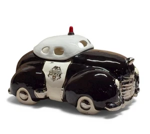 Tarro de galletas vintage firmado por coche de policía Glenn Appleman Humperbump con papeleo - Imagen 1 de 18