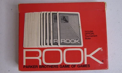 Vintage 1972 ROOK Card Game Parker Brothers Red Box Instructions COMPLETE - Image 1 of 4