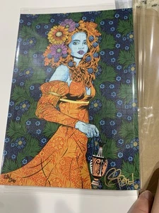 Chuck Sperry Blotter Art Print 2025 Bicycle Day The Mystic LE #/300 Signed - Picture 1 of 1