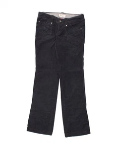 ESPRIT Womens Straight Corduroy Trousers UK 10 Small W30 L33 Navy Blue AH14 - Picture 1 of 3