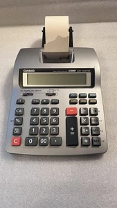 Casio HR-150TM. NO ADAPTER. Tax & Exchange Printing Calculator Works 12 Digits. - Picture 1 of 15