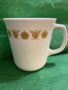 Taza de café vintage Corning USA Butterfly Gold años 70 - Imagen 1 de 8