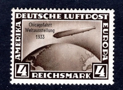 GERMANY 1933 498 * FLAWLESS CHICAGO TRIP 4RM HIGHEST VALUE (F7836 - Image 1 of 2