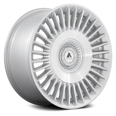 Asanti AB040 TIARA Wheels 20x9 (45, 5x108, 72.56) Silver Rims Set of 4 — 第 1/4 张图片