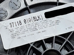 Belden 37118 #18awg Tinned Copper High Temp EPDM Lead Wire 150C 600V Black /25ft - Picture 1 of 6