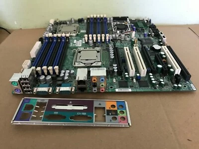 SuperMicro X8DA3 REv : 2.01  Server Motherboard Dual LGA 1366 Sockets with CPUs - Image 1 of 3