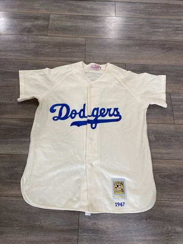 AUTHENTIC VINTAGE JACKIE ROBINSON JERSEY DODGERS 48 XL MITCHELL NESS Cover