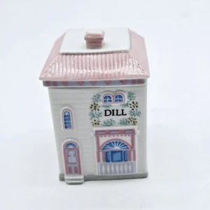 Brooks and Bentley DILL Spice Village Jar 1991 Original Label on Base Lenox - Picture 1 of 8