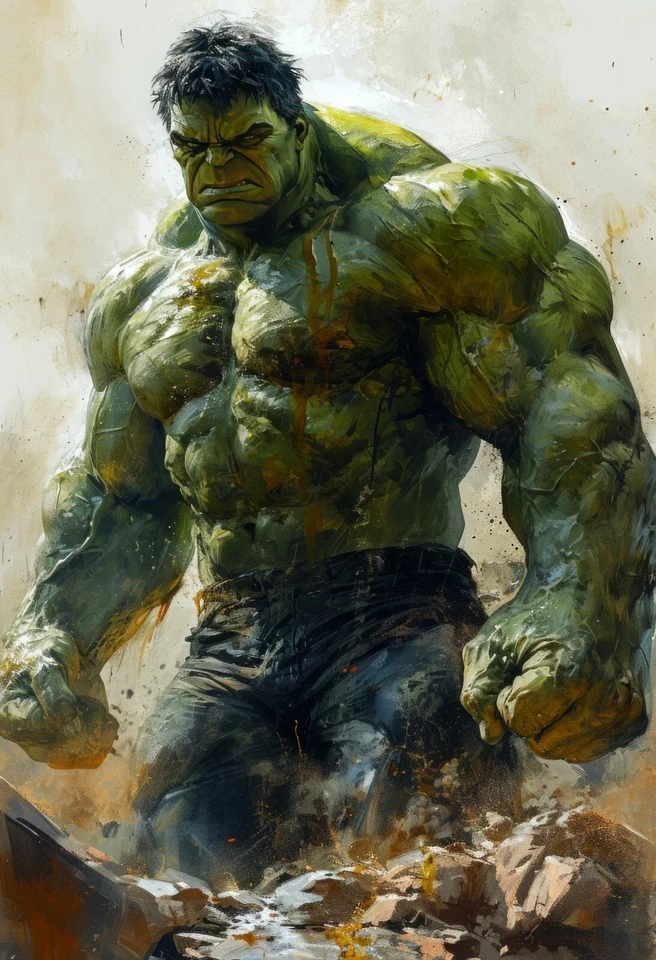"Hulk 6" 13" x 19" Fine Art Print Limited to Only 20 Hand-Numbered Copies