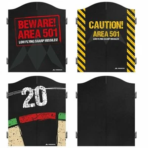 Mission Wooden Dartboard Cabinet Heavy Duty Dart Board Deluxe Cabinets - Picture 1 of 5