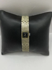 Damas Accurist 17 Jewels Tono Plata Suizo Esfera Negra 12,9 mm Sin Probar - Imagen 1 de 15