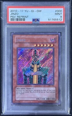 2010-2017 Yugioh Jinzo PSV-000 REPRINT PSA 9 - Image 1 of 2