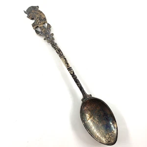 Vintage Sterling Silver Souvenir Spoon Ancient Egypt Pharaoh Hieroglyphics Giza - Picture 1 of 6